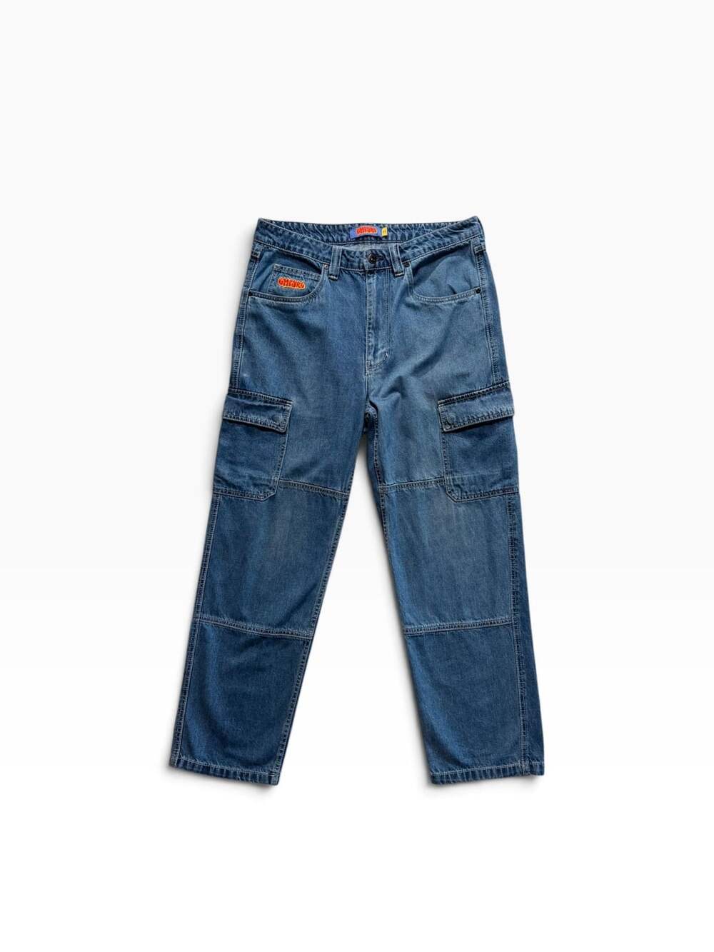 Empyre Loose Fit Cargo Carpenter Jeans Blue Size 32